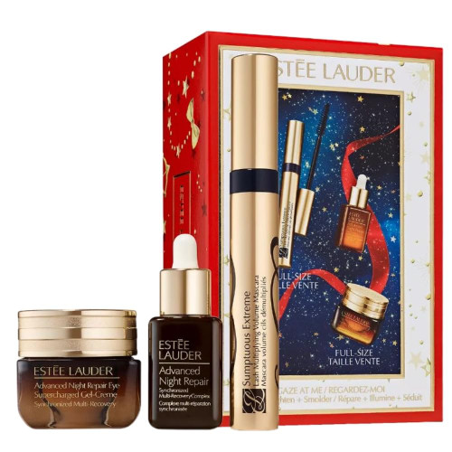 ESTEE LAUDER SET: ADVANCED NIGHT REPAIR EYE GEL 15ML + SUMPTOUS EXTREME MASCARA 8ML + ADVANCED NIGHT REPAIR COMPLEX SERUM 15ML