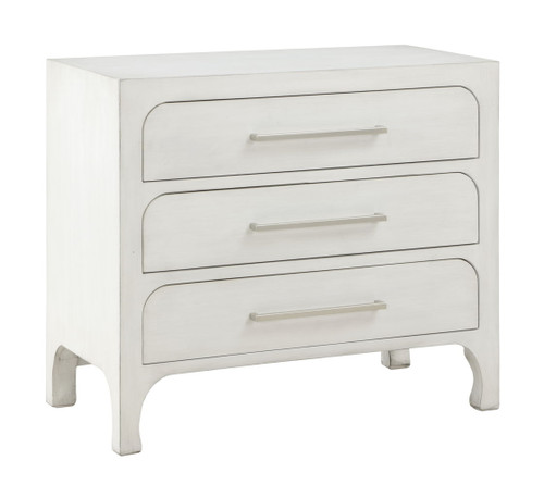 Oxford - Three Drawer Accent Chest - Burnished White