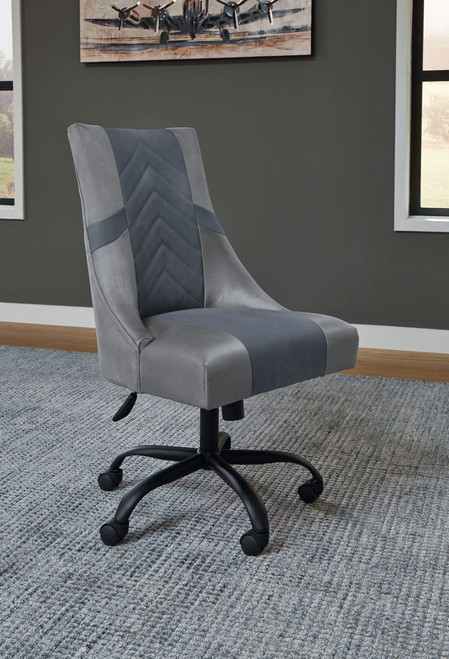 Barolli - Black / Gray - Swivel Gaming Chair