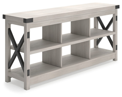 Bayflynn - White / Black - Large TV Stand