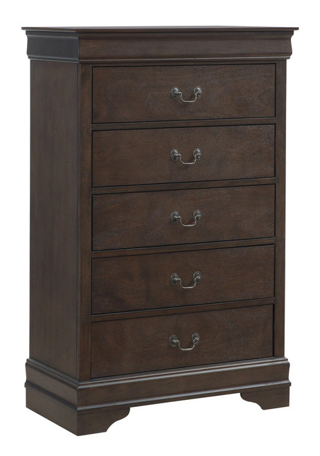 Leewarden - Dark Brown - Five Drawer Chest