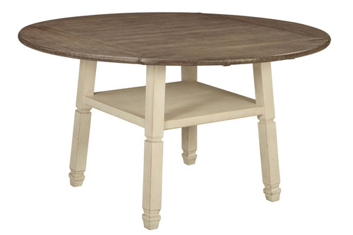 Bolanburg - Beige - Round Drop Leaf Counter Table