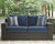 Grasson Lane - Brown / Blue - 6 Pc. - Lounge Set