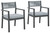 Eden Town - Gray / Light Gray - Arm Chair With Cushion (Set of 2)