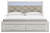 Altyra - White - King Upholstered Storage Bed