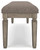 Lexorne - Gray - Large Uph Dining Room Bench