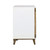 Egret - Two Door Cabinet - White / Jute