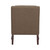 Accent Chair - Warm Latte / Chestnut Brown