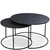 Declan - Round Nesting Coffee Table - Black