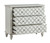 Nano - Three Drawer Accent Chest - White / Gray