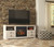 Willowton - Whitewash - 2 Pc. - 64" TV Stand With Faux Firebrick Fireplace Insert