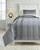 Meghdad - Gray / White - Twin Comforter Set