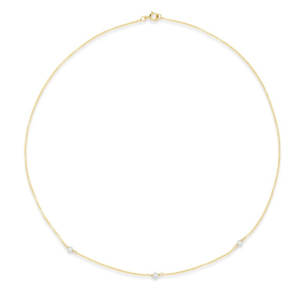 Ella Three Petite Pearl Chain Choker 