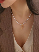 Personalise Dainty Pearl Choker Necklace 