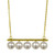 balancing white pearls pendant necklace