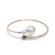 White Baroque Pearl and Blue Star Rose Gold Cuff