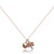 Lustrous Rose Pearl Pendant with Tree of Life Charm Necklace, Rose Gold