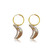 Pink Moon Pearl Hoop Earrings, Gold Vermeil