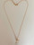 Two Toned White Pearl and Sterling Silver Alphabet Initials Pendant Rose Gold Necklace, Personalised
