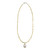  Yellow Diamond Necklace and Lustrous White Baroque Pearl Pendant