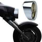 HEADWINDS INC. - 7" 18 Degree Raked Headlight Bezel for HD Touring
