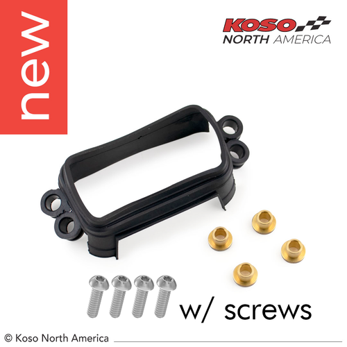 Koso D2 | Digital Gauge Gasket & Hardware Kit (w/screws)