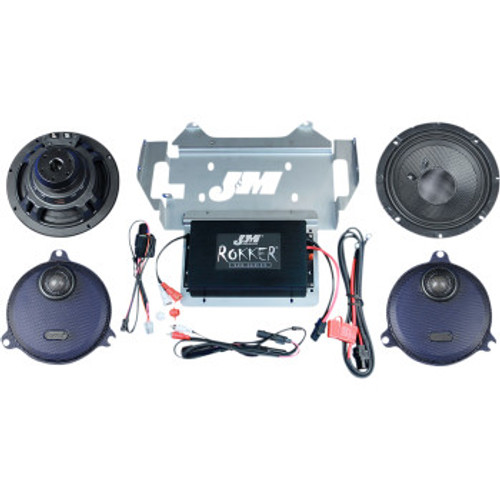 J & M Stage 5 Rokker Speaker / Amp Kit FLH