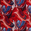 A red and blue masterpiece for your Corn Filled Microwave Heating Pad