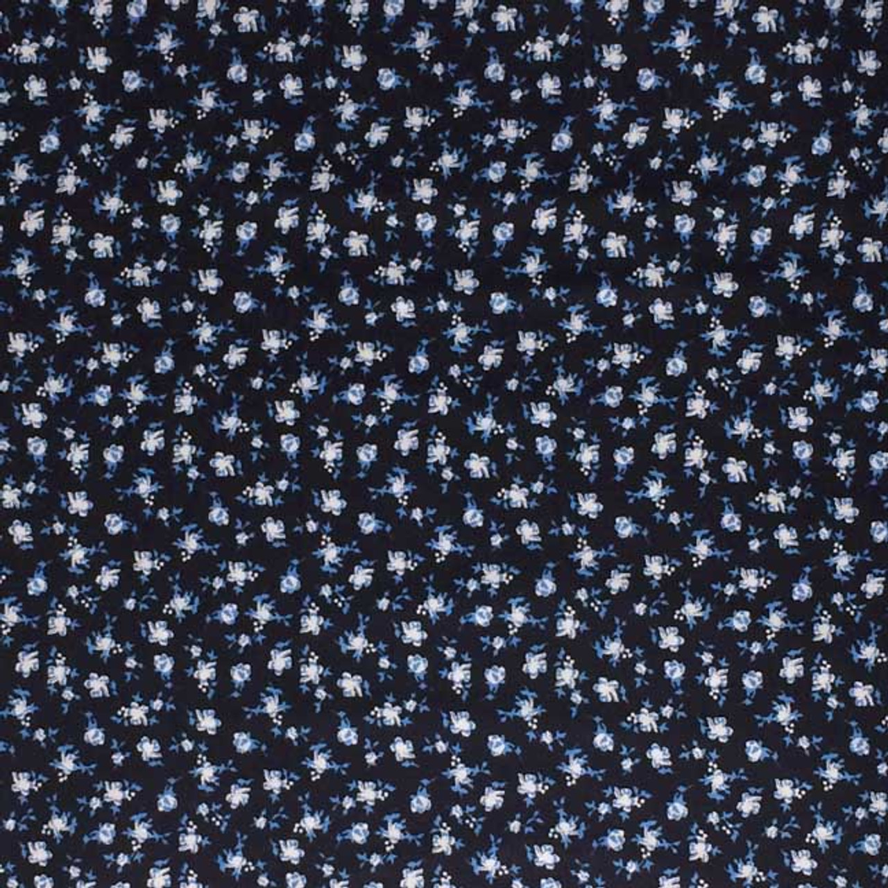 A Deep Blue Background with Small White and Blue Flowers Outer Cover for your Microwave Corn Bag Heating Pad
