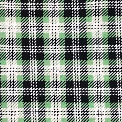 Plaid - Light Green and Black