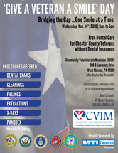MTI Proudly Sponsors "Give A Veteran A Smile Day" By Community Volunteers in Medicine (CVIM) MTI Proudly Sponsors "Give A Veteran A Smile Day" By Community Volunteers in Medicine (CVIM)