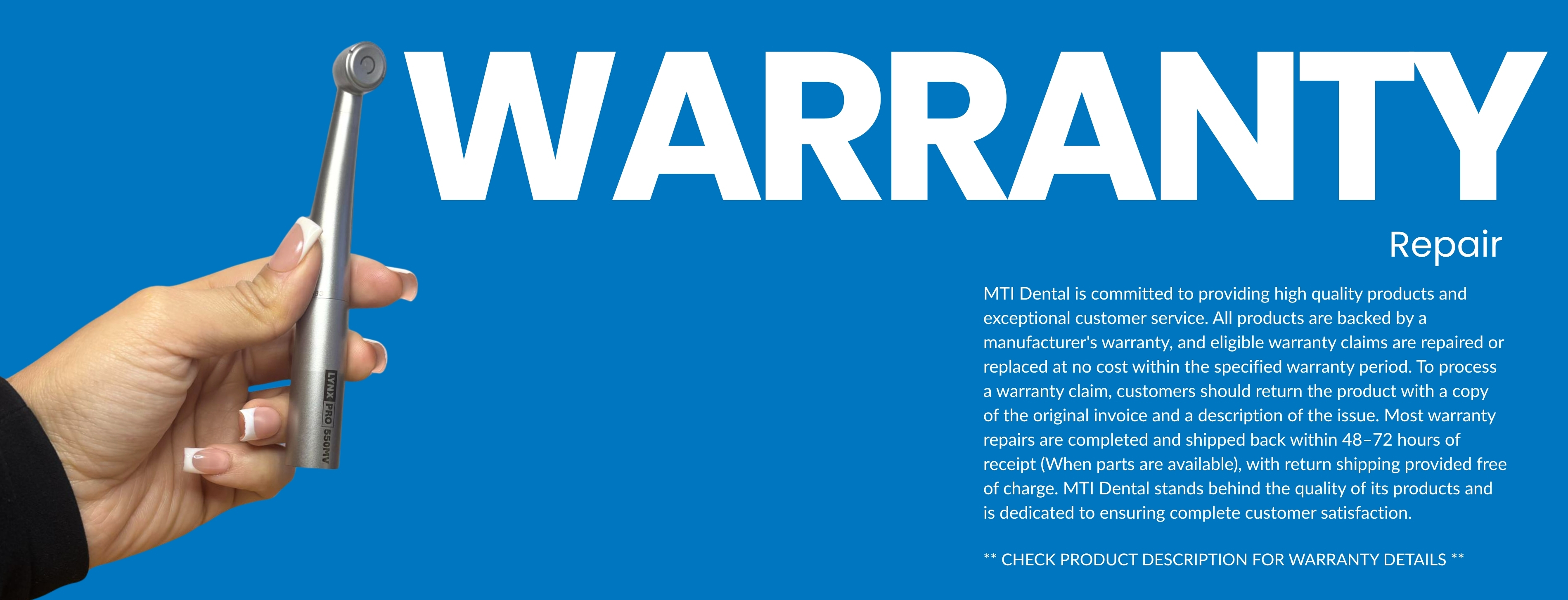MTI Dental | Dental Handpieces, Tools, and Accessories for Dental