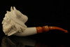 Viking Block Meerschaum Pipe Carved by E. CEVHER with custom case 12472