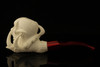 Skull in Eagle's Claw Block Meerschaum Pipe with case 12589