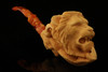 Lion in Claw Block Meerschaum Pipe by Kenan with custom case 12819