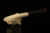 Tiger Block Meerschaum Pipe Carved by Tekin with custom case 12332