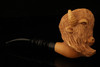 Buffalo Block Meerschaum Pipe by Kenan with custom case 13086