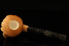 Grim Reaper Block Meerschaum Pipe by Kenan with custom case 13095