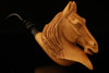 Horse Block Meerschaum Pipe by Kenan with custom case 13040