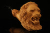 Giant Lion Block Meerschaum Pipe Carved by Kenan with custom case 13043