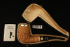 Carved Block Meerschaum Pipe Carved by Tekin with custom case 13215