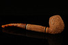 Carved Apple with Extended Shank Block Meerschaum Pipe with case 13352