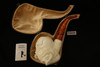 Skull & Octopus Meerschaum Pipe by I. Baglan with custom case 13458
