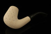 King Size Lattice Bent Billiard Meerschaum Pipe Carved by Tekin with custom case 13554