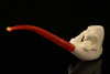 Dolphins Block Meerschaum Pipe with custom case 13602