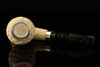 srv Premium - Deep Lattice Eagle - Block Meerschaum Pipe  with case 13605