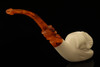 Bulldog Block Meerschaum Pipe with custom case 13654