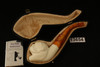 Bulldog Block Meerschaum Pipe with custom case 13654