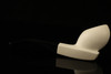 srv Premium - Freehand Sitter - Block Meerschaum Pipe  with custom case 13643