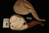 Owl in Claw Meerschaum Pipe by I. Baglan with custom case 10301r
